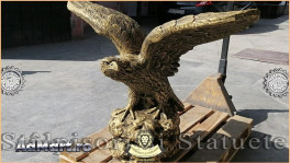 Statuetă vultur, auriu patinat, model S35.